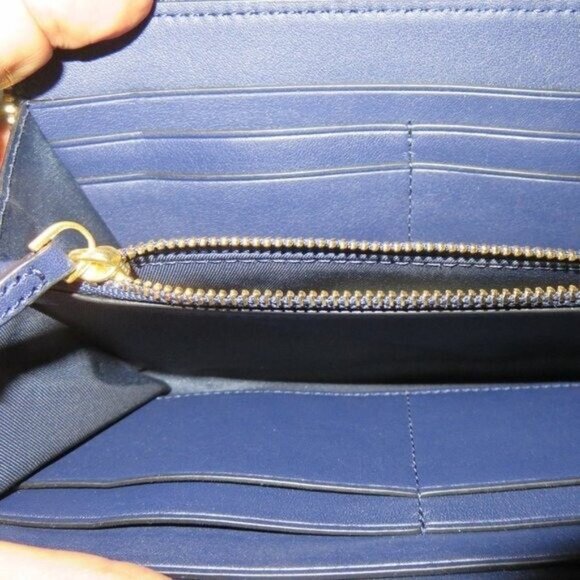 Tory Burch Gemini Link Multi Color Snakeskin Python Full Zip Continental Wallet - Picture 5 of 12